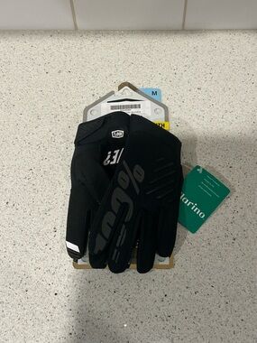 Kids Youth Medium Black Motor Cross Gloves - Brand New